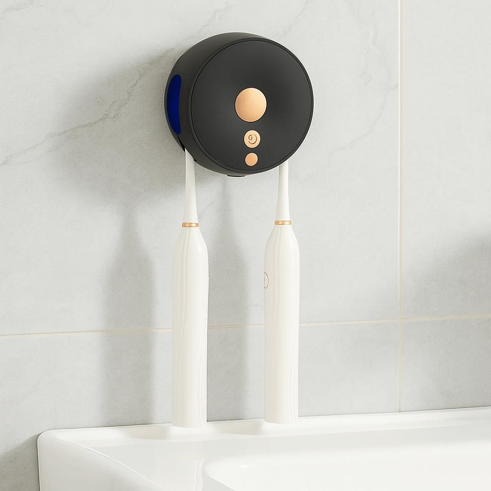 Wall Mounted Toothbrush Sterilizer USB Charging Drying Toothbrush Holder  Bathroom Storage