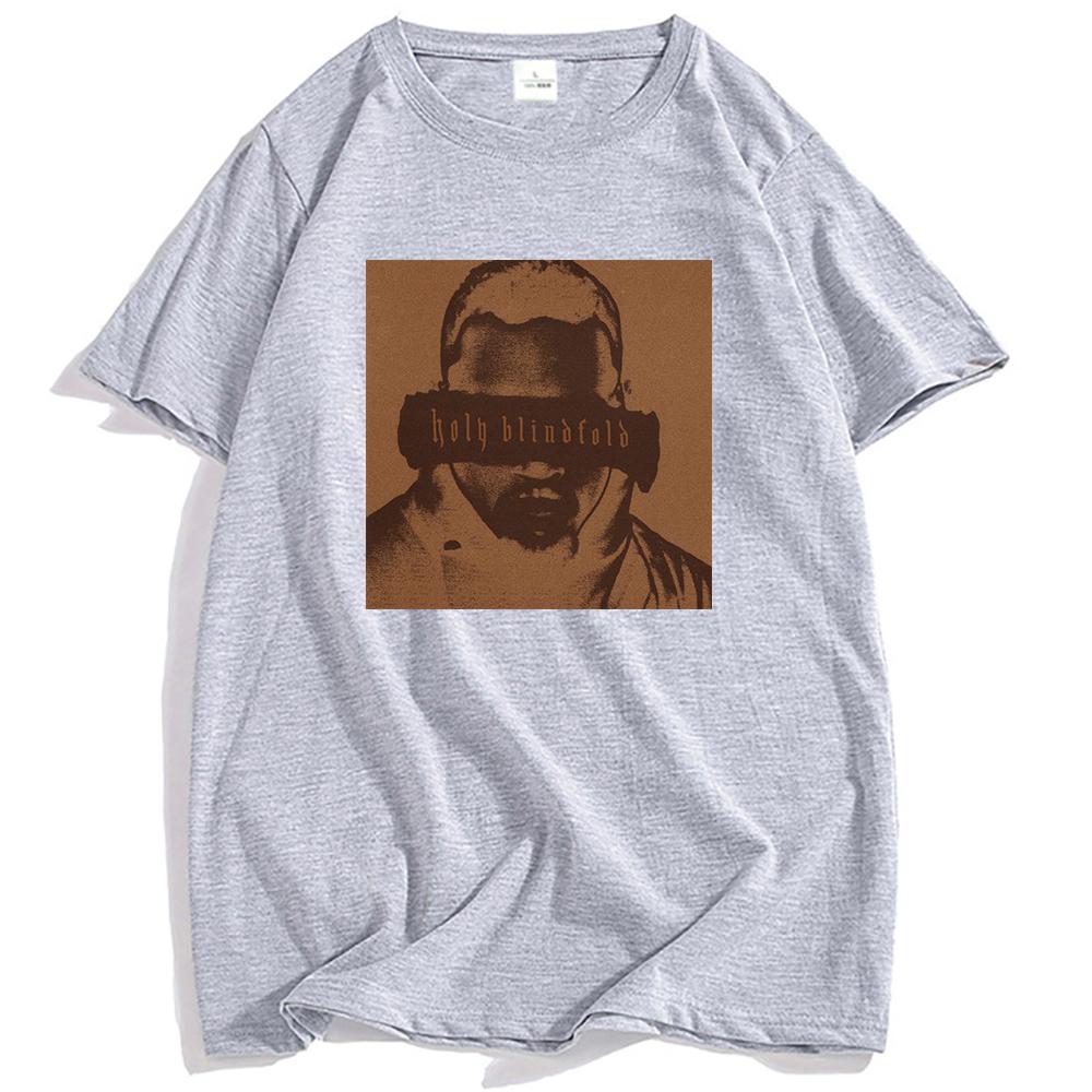 Chris Brown Holy Blindfold T-shirt Unisex Streetwear Hip Hop Summer Loose Tshirts Fashion O-neck Men Women T Shirt Graphic