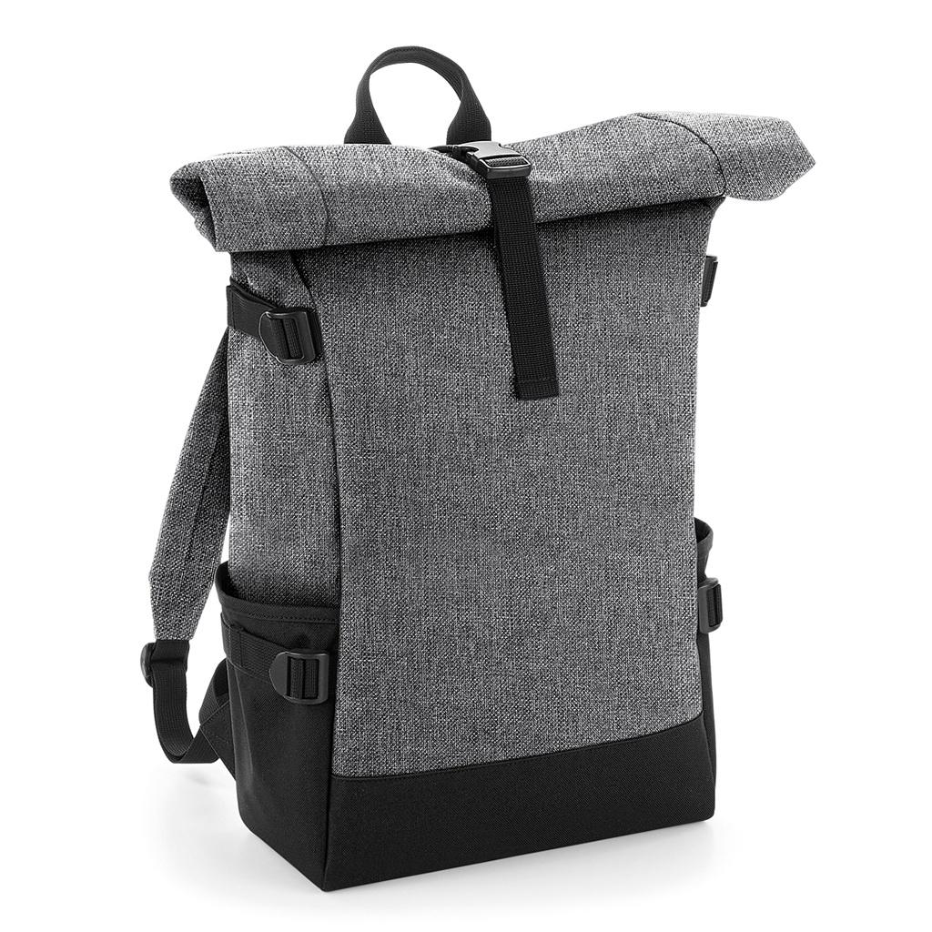 BagBase Block Roll-Top Backpack