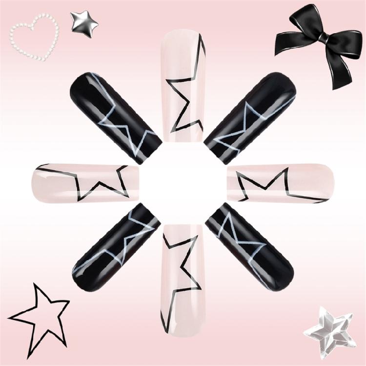 24 Pezzi Stelle Adesive per Unghie Cuore Unghia Artificiale 3D Fiocchi Unghia Finta Unghia Press-On Lucida Unghia Anatra per Donna Ragazze