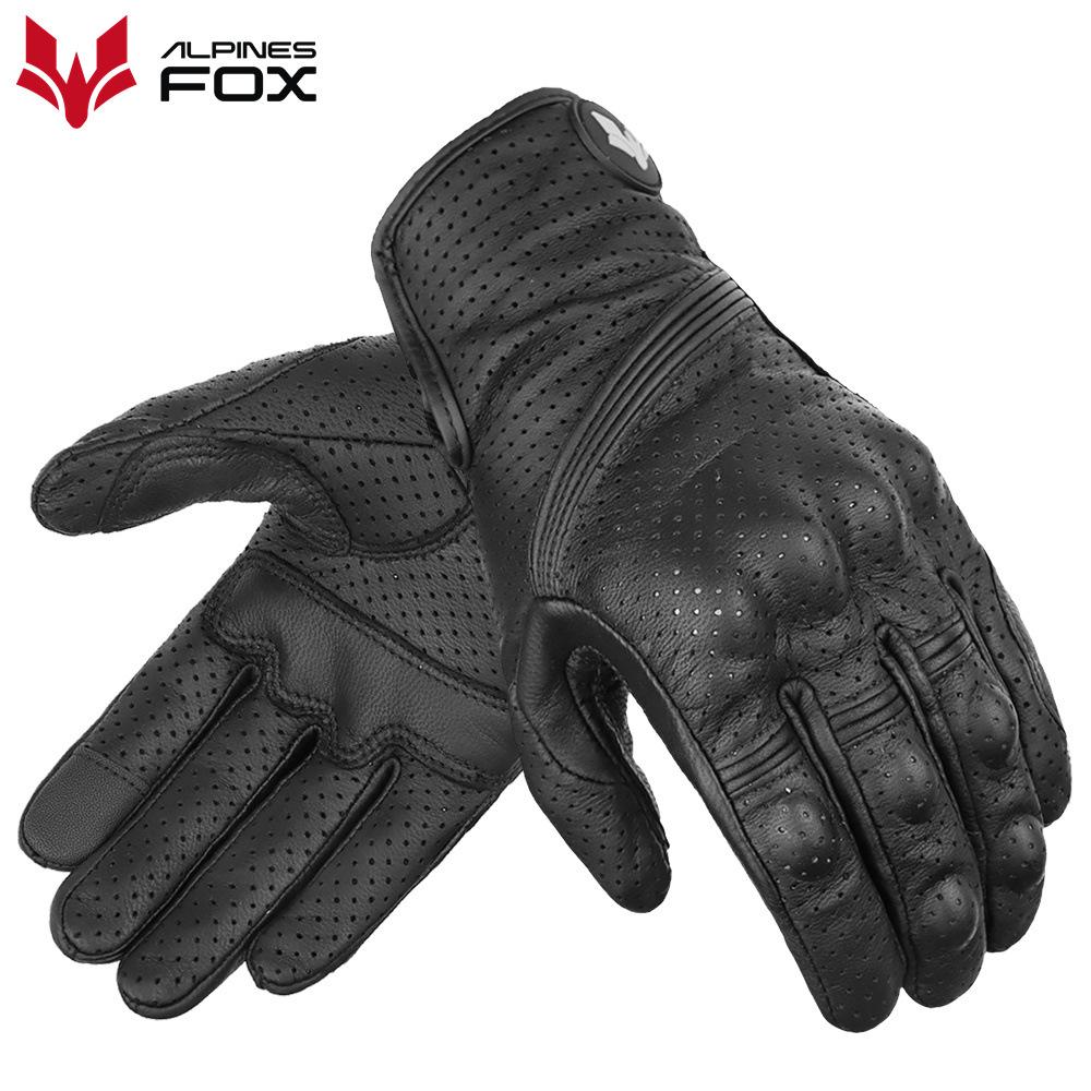 Motorcycle leather gloves