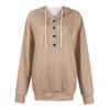 Women's Casual Fashion Solid Color Long Sleeve Pullover Hoodies Sweatshirts