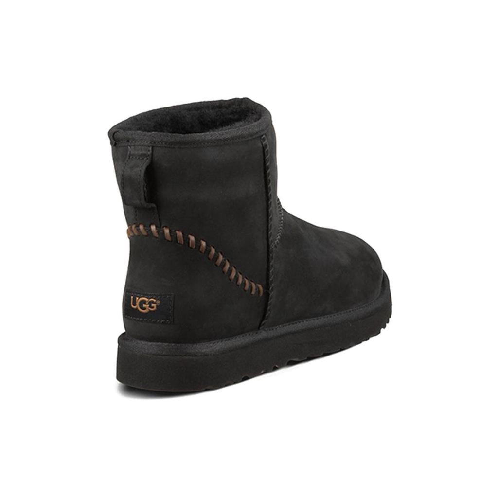 UGG Classic Mini Deco Snow Boots 'Black Grey' 1003945-BLK