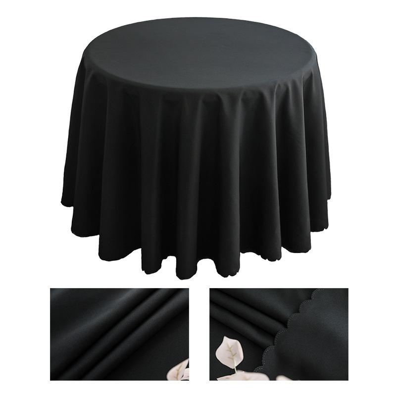Gold 120 Inch Durable Modern Table Cover 180 Gsm Polyester Fabric Round for Events Weddings Outdoor Use 456ft&140cm чёрный