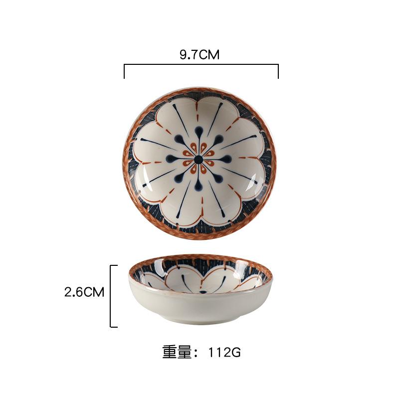 6 Inch Ceramic Dessert Snack Plate Japanese Sushi Dishes Tableware Disposable Kitchenware Table Decoration & Accessories