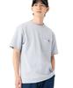 NEW ERA Short Sleeve Pocket Snow Gray Size XL Mini Brand Logo T-Shirt