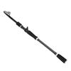 Black Carbon Fiber Fishing Rod Ultra Light Portable Travel Pole Pikestaff Handle(Casting 2.7M)