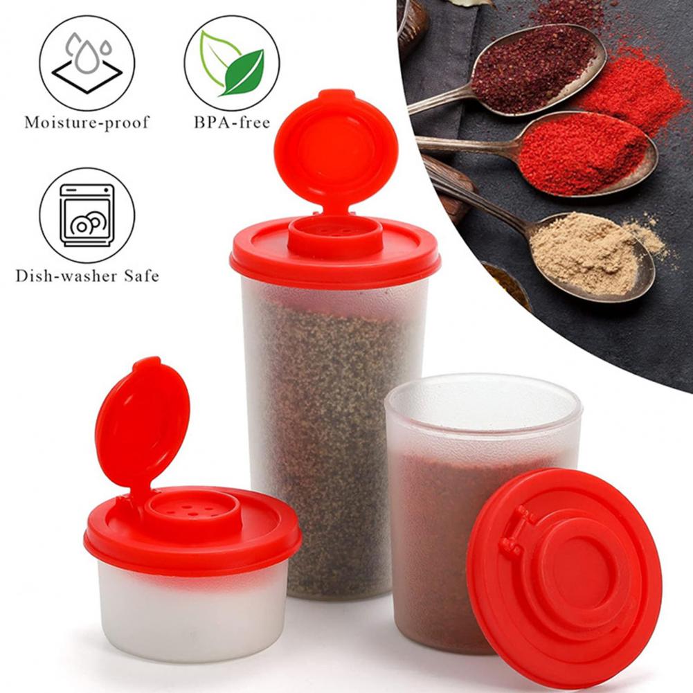 

3 Pcs Clear Saltshakers Pepper Shakers Set Spice Jar Seasoning Bottle For Camping Picnic Travel Airtight Dispenser For Kitchen