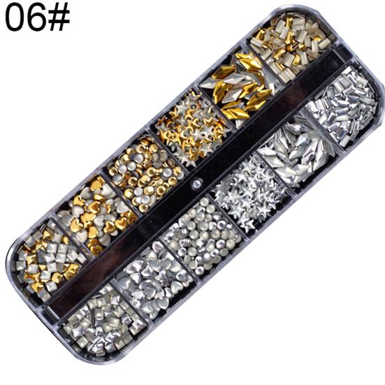 Strasuri multicolore Faux Pearl Glitter Nail Art Paiete Fulgi Decor manichiura