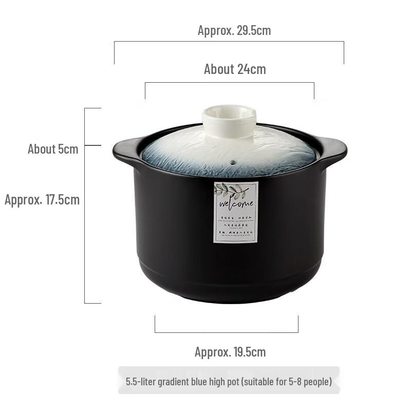 ZMR Light Luxury Ceramic Casserole Pot