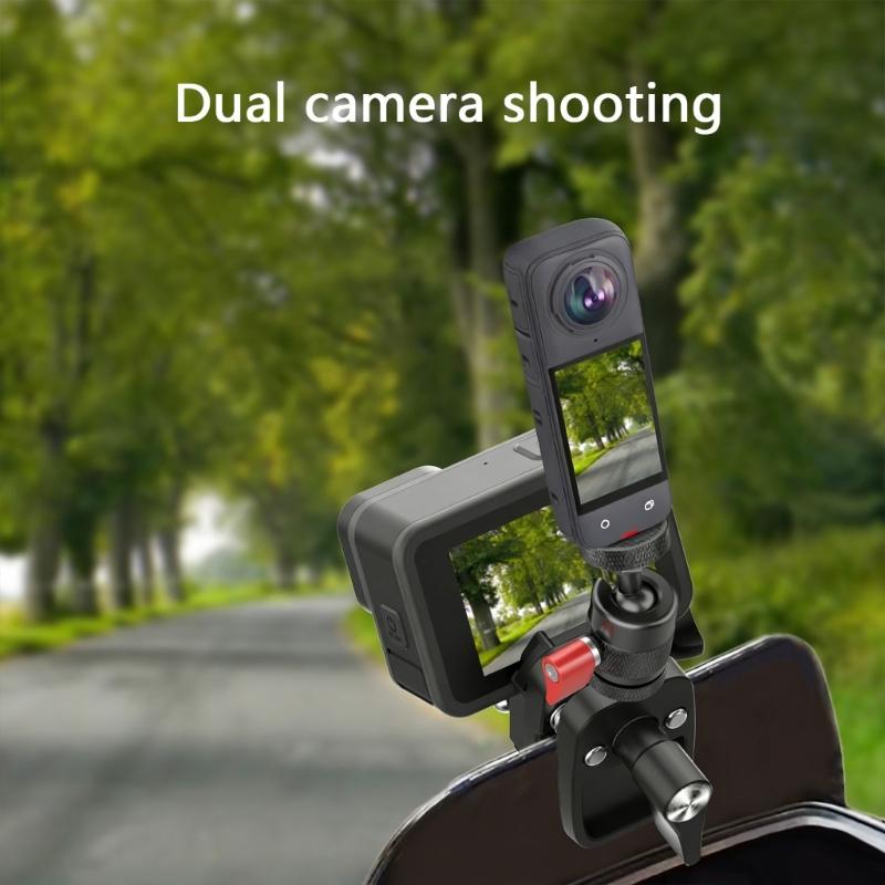 Universelle Motorrad-Windschutzscheibenhalterung für Action-Kameras mit Schnellverschluss und 1/4-Zoll-Schraubloch