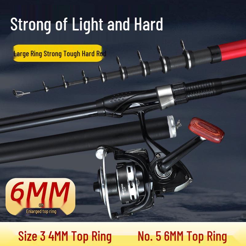 Super Value Carbon Fiber Fishing Rod: Ultra-Light, Ultra-Hard, Portable - Ideal for Rock and Sea Use, Available in 3 and 5 Specifications
