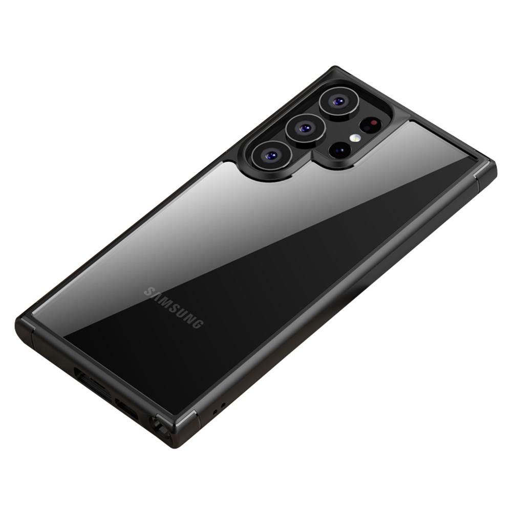 

Defense Armor Series for Samsung Galaxy S23 Ultra Phone Case Anti-Scratch TPU+PC Clear Back Cover Black