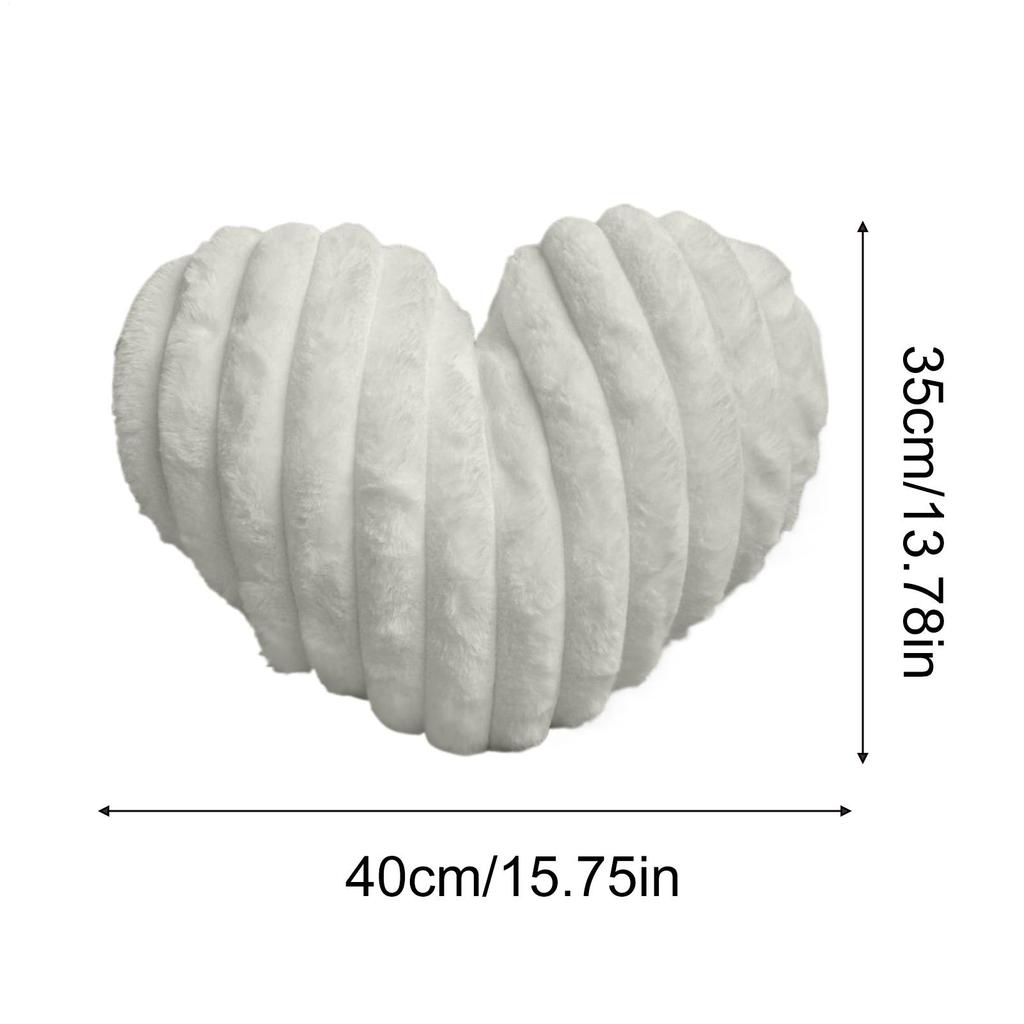Heart Throw Pillow Stuffed Plush Toys Soft Cartoon Dolls Home Decor Comfortable Funny Gift Birthday Present Home Decor
