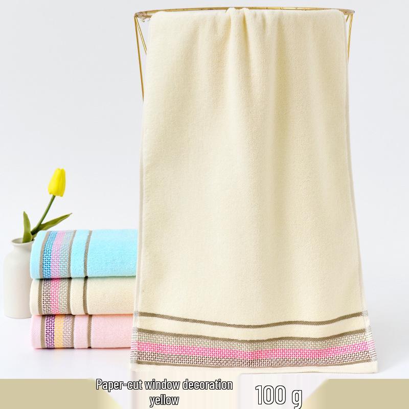 100% Bomull Absorberande Vuxenhandduk – Förtjockad, Mjuk, Ren Bomull