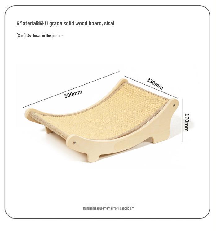 Sisal Cat Scratcher & Bed: Wear-Resistant, No Shedding, Rattan Woven, All-Season Use