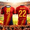 2026 New Hot Sale Spain Football Jersey Fan Collection Edition Breathable Quick Dry Casual Sportswear Men Women Family Kids Tees