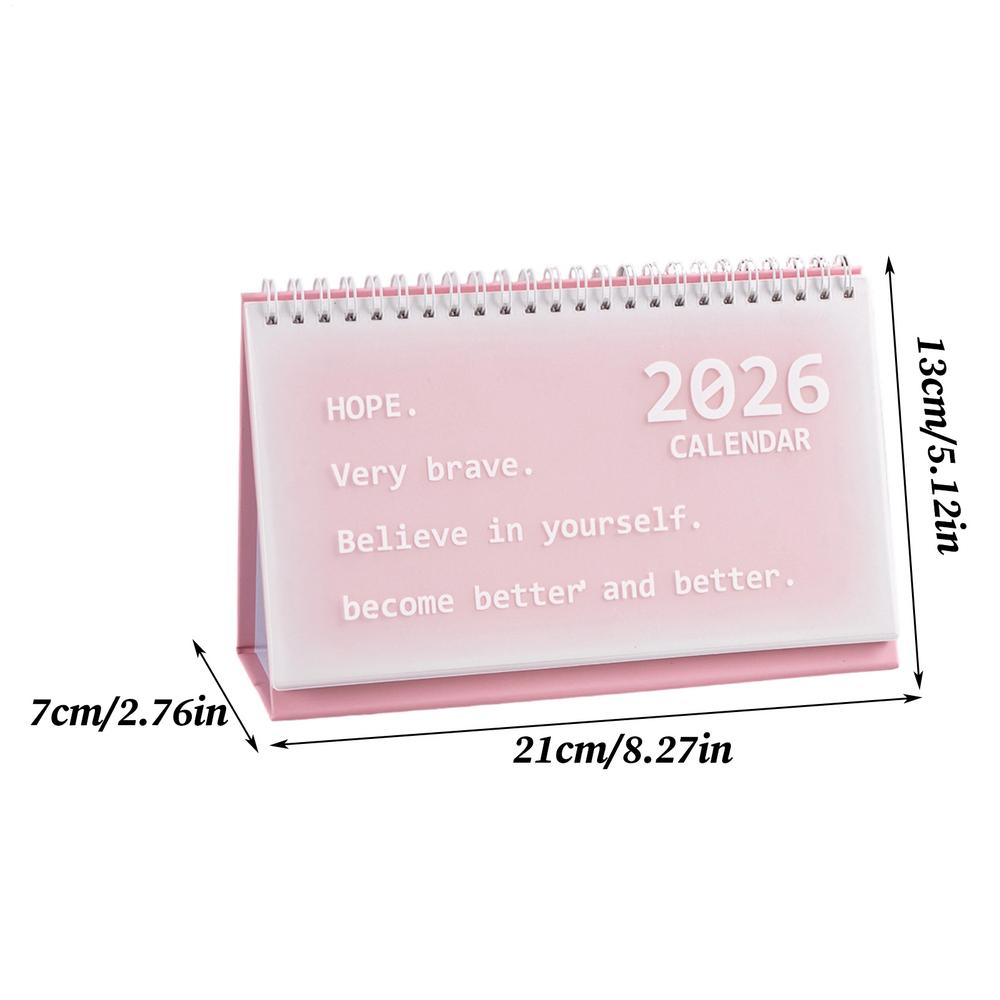 Calendar For Desk 2026 Korean Style Portable Decoration Organizer Aesthetic Desk Calendar Planner For Teacher Classroom Offices