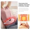 Women Smart Warm Palace Belt Relieve Period Cramp Pain Menstrual Heating Pad Vibration Massage Abdominal Relieve Menstrual Pain