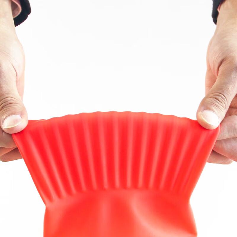 Orient Red Extended Rubber Household Dishwashing Gloves