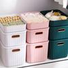 Einfarbige Verschiedenes Aufbewahrungsbox Haushalts- und Snack-Aufbewahrungsbox Kunststoff mit Deckel Verdickte Aufbewahrungsbox Kleidung Sortierbox