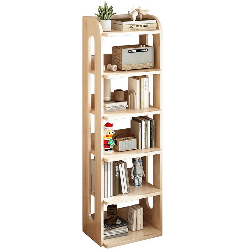 miflame Solid Wood Bookshelf Display Rack
