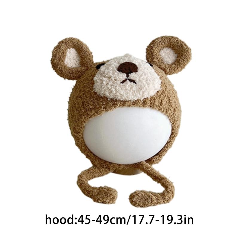 2023 NEU Mütze Babymütze Niedliche Bärenhaube Mode Winter Warme Mütze für Baby Kinder Neugeborenen Junge Mädchen 5-36 Monate