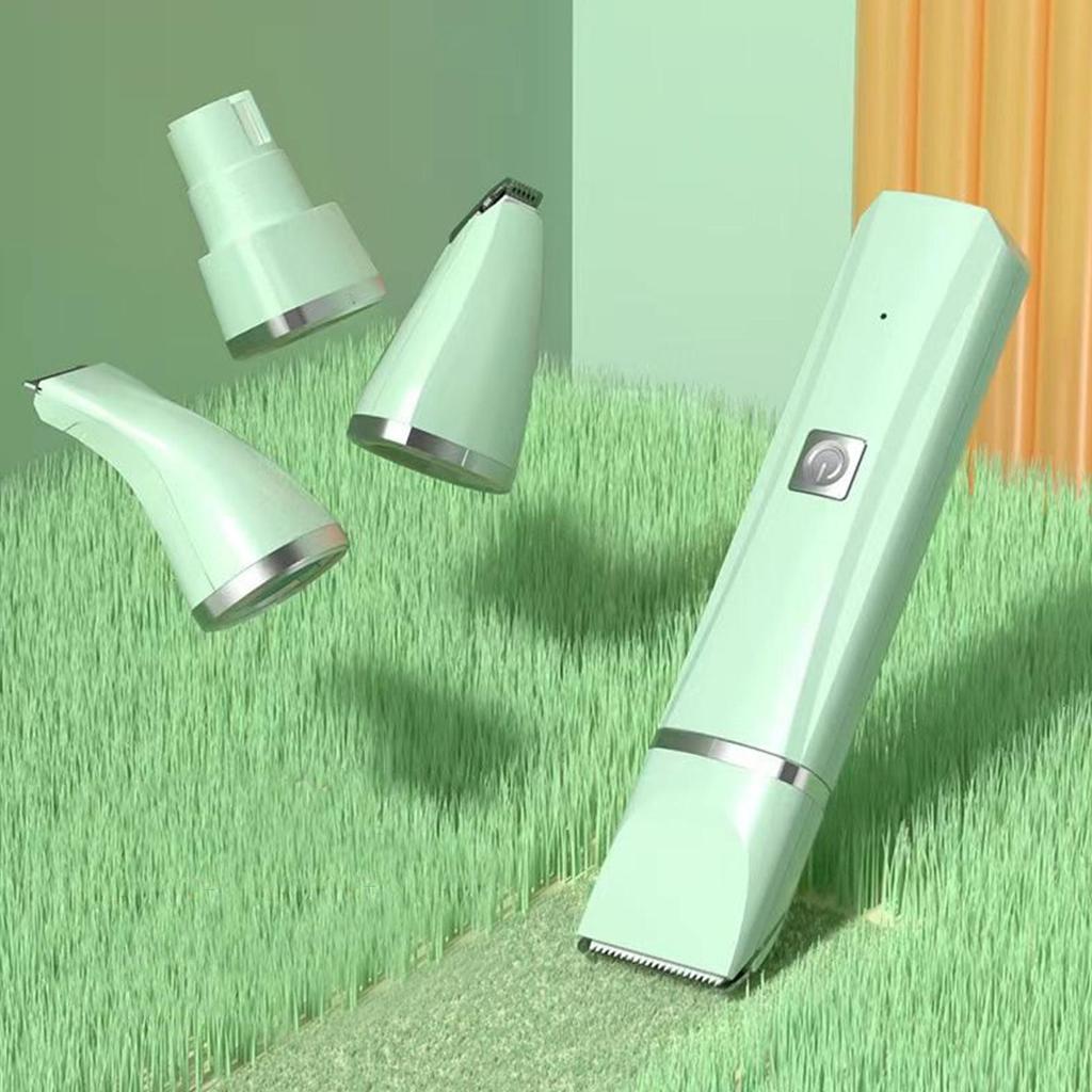 Hundefriseurklingen Haartrimmer 4 In 1 Leise Kabellos Elektrisch Trimmen Nagelschleifer Werkzeug Für Katze Augen Gesicht Ohren Pfoten Verfilzt