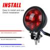 12V Red LED Motorcycle Tail Brake Light Stop Rear Tail Lamp for Chopper Bobber Cafe Racer Street Bike Motorbike Taillight