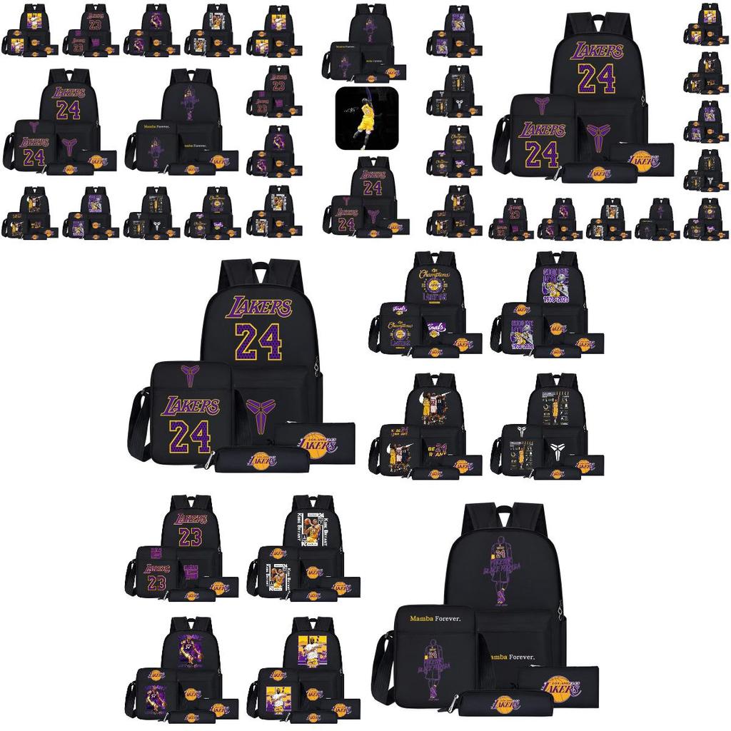 Sac à dos style dessin animé NBA pour adolescents Grande taille Capacité 20L