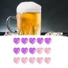 15PCS Reusable   Cute Cartoon Heart Shaped Refreezable Washable Plastic  S for Making Cold Drink