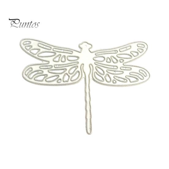 

Стрекоза из углеродистой стали, тиснение бумаги, ремесла, карты, скрапбукинг, сделай сам, высечка серебряный