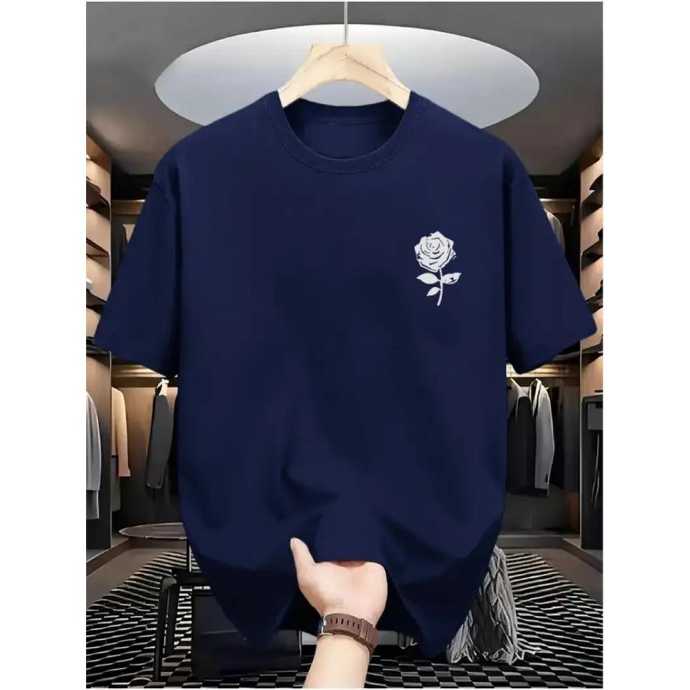 T-Shirt Mit Rosen Print Geeignet Für Damen Und Herren Das Einen Trendigen Und Raffinierten Look Vermit