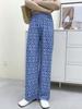 2023 Women's Plus Size Summer Rayon Nine-Point Casual Wide-Leg Pants