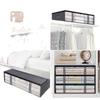 Foldable Under-Bed Storage Box with Handle for Quilts and Blankets