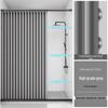 Yicang Folding Waterproof Shower Curtain Kit