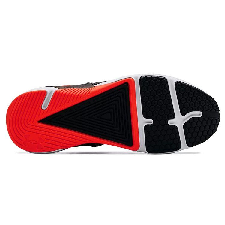Under Armour HOVR Rise 3 Tela Cuero Sintético Casual Zapatillas Lifestyle Caña Baja Hombre zapatilla Negro Rojo 3024271-103