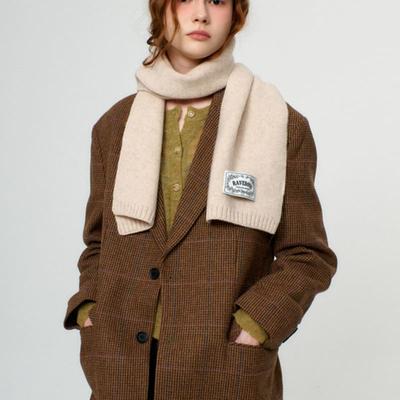 RAVEROUS Basic Schal Uni_Haferflocken