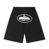 Corteiz Streetwear Short Pants Men Women Alcatraz Ship Print Loose Fit Cotton Shorts
