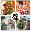 Weihnachtsglocken Holz Sanfter Klang Dekoration Rustikale Weihnachtsglocken Für Familie Freunde Zuhause Feiertag Innen Außen Ast Wand