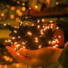 Outdoor LED Solar Starry Sky String Lights for Garden, Courtyard, and Street Decor - Colorful Flashing Lights