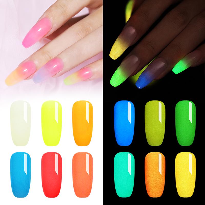 Buy Luminous Nail Powder Acryl Nail Carving Extension Nail Gel UV