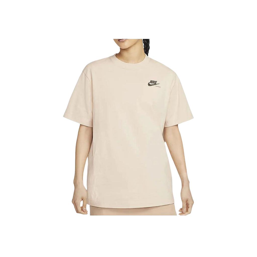 Nike American Vintage Pattern Printed Pullover Crew Neck Short Sleeve T-Shirt Women T-Shirts Off-White DR9025-126