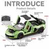 1:32 Lambor SVJ63 Revuelto Cars Model Toy Alloy Diecast with Light Music Miniature Vehicle Doors Opened Supercar Adult Presents