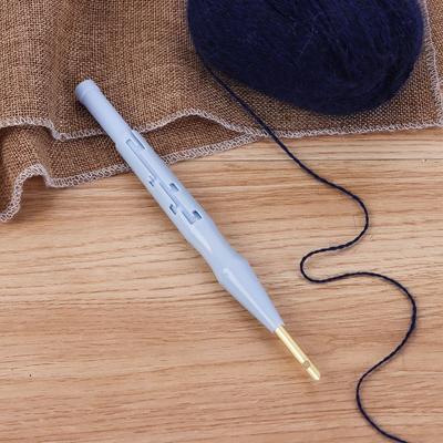 Penna Ago da Ricamo in Plastica Regolabile Lavoro a Maglia Feltro Uncinetto per Tappeti Infila Aghi Strumento per Tessitura Accessori da Cucito Fatti a Mano