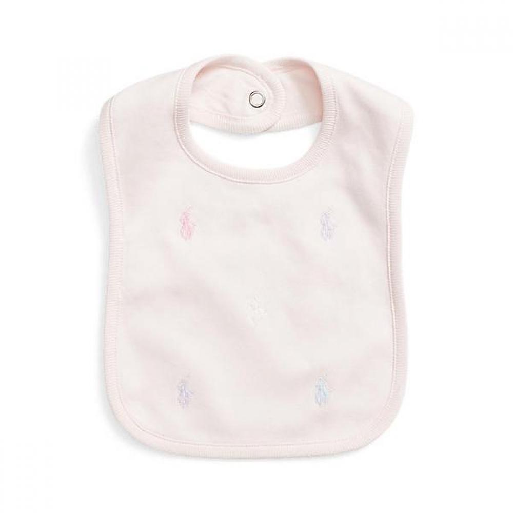Ralph Lauren Baby Girls  Polo Pony Cotton Interlock Bib  Cwposmaf9g20027650 ONE