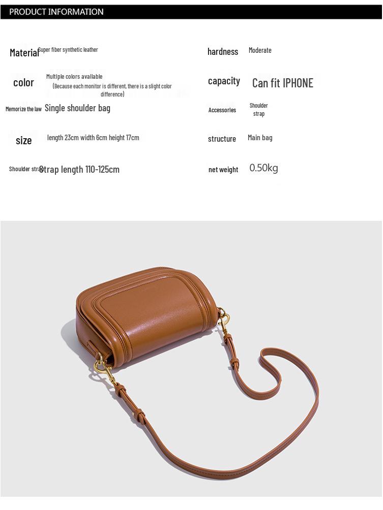 Z Brand Women's 2025 Saddle Bag with Wide Strap - Crossbody & Shoulder