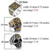 Masonic Rings for Men Woman Stainless Steel Size 7-14 Square 3D Skull Signet Rings Freemason Symbol Masonic Jewelry Gift