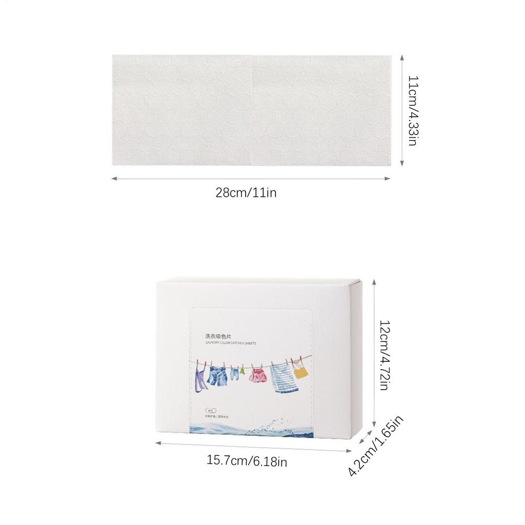 Color Catcher 30-count Color Catcher Sheets Household Supplies For Fabric Stain Clothing Washer Machine Dryer Travel Colored