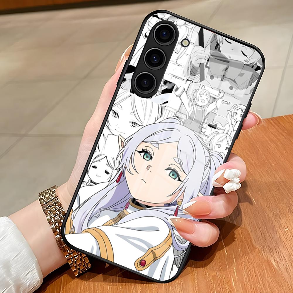 

F-Frieren Beyond Journey s End Phone Case For Samsung S26 S25 Edge Ultra S23 S22 S21 S20 Ultra Plus S24 Fe A54 A53 A25 Glass Co Samsung S24 Ultra
